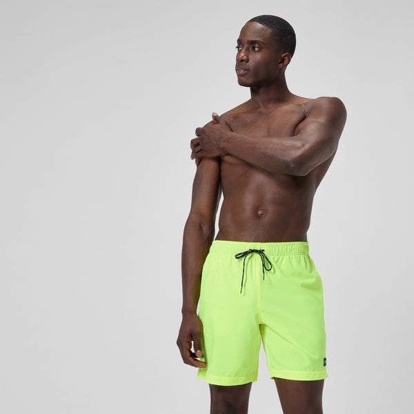 speedo Men's Classic Solid Redondo Edge Volley 18" Swim Trunks Yellow