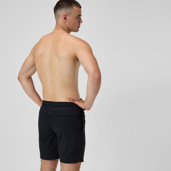 Speedo Men's Classic Solid Redondo Edge Volley 18" Swim Trunks Black