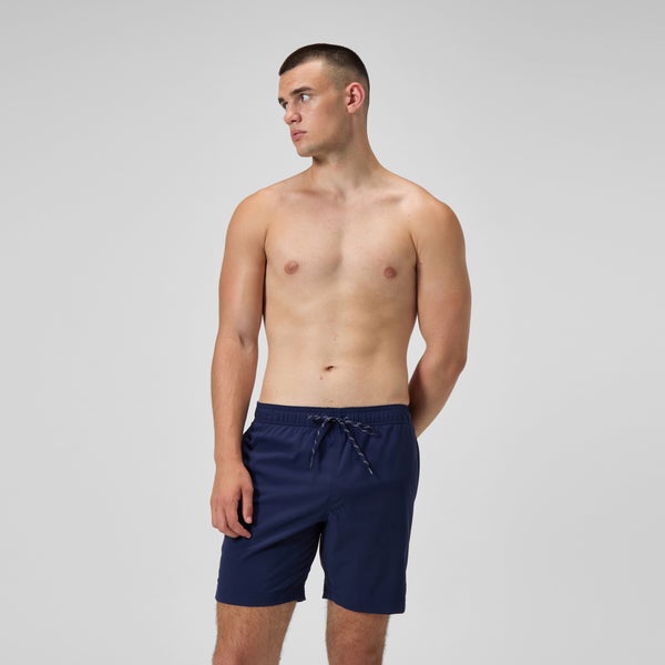 speedo Men's Classic Solid Redondo Edge Volley 18" Swim Trunks Navy
