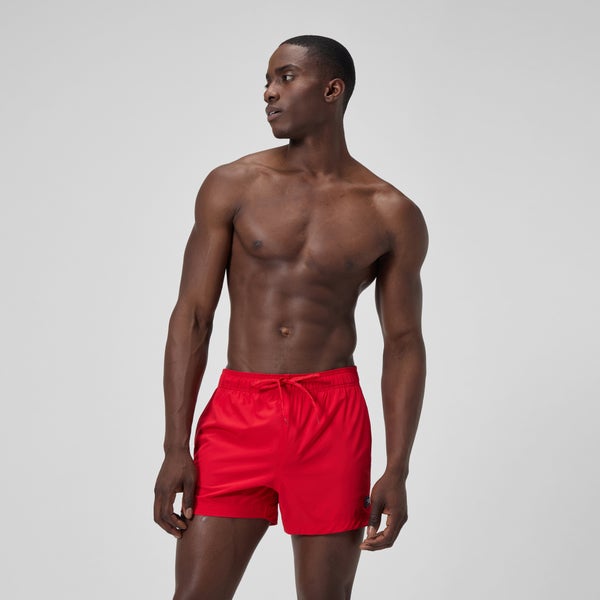 speedo Men's Classics Solid Redondo Edge Volley 14" Swim Trunks Red