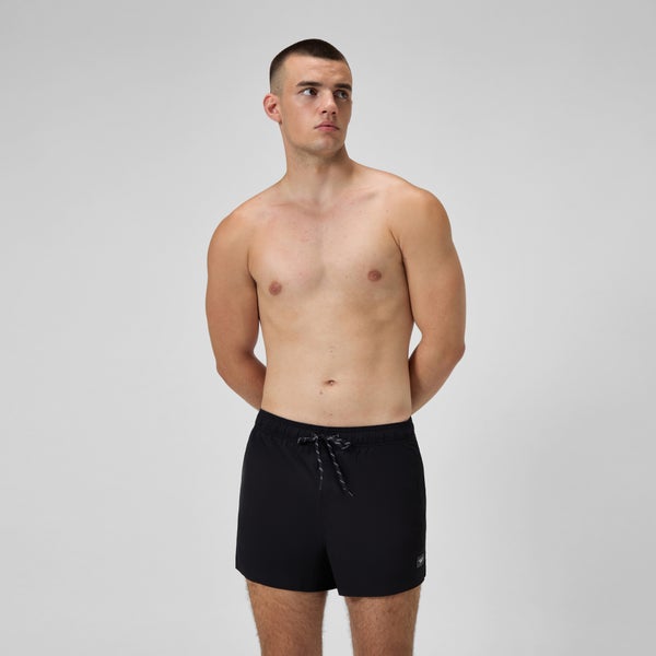 speedo Men's Classics Solid Redondo Edge Volley 14" Swim Trunks Black
