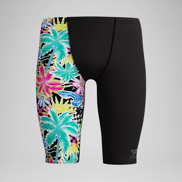 speedo Men's Club Training Printed Jammer Black/Green