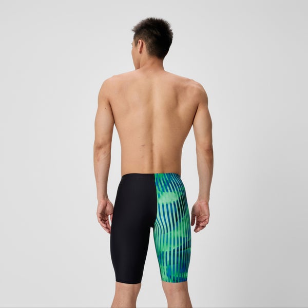 Speedo Men's Club Training Printed Jammer Blue/Black