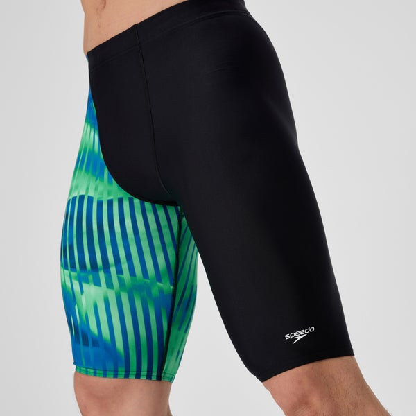 Speedo Men's Club Training Printed Jammer Blue/Black