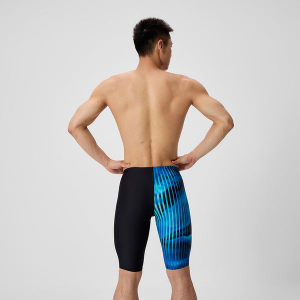 Speedo Men's Club Training Printed Jammer Blue/Black