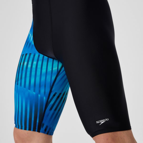 Speedo Men's Club Training Printed Jammer Blue/Black