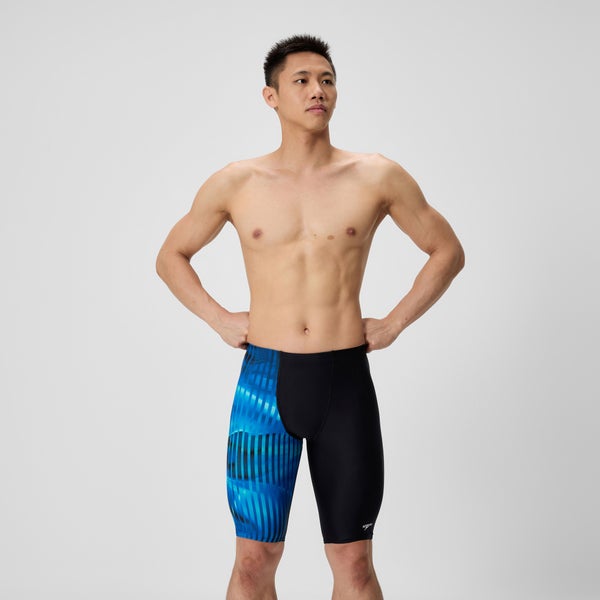 speedo Men's Club Training Printed Jammer Blue/Black