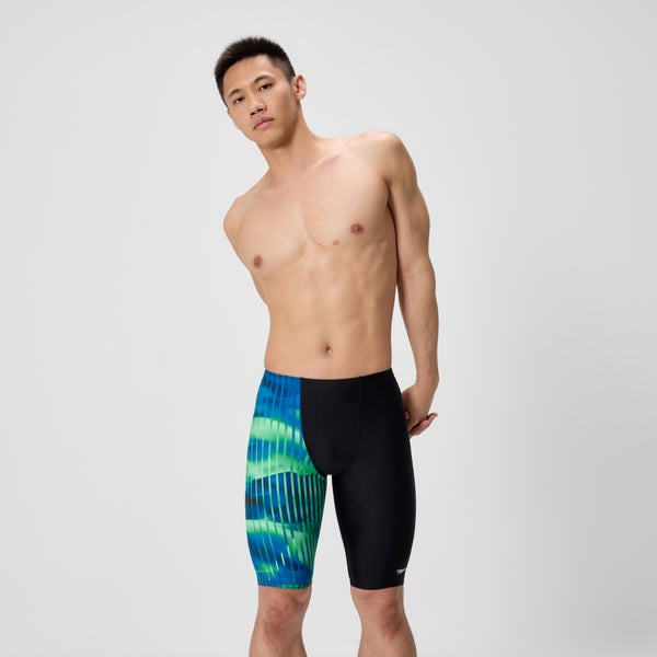 speedo Men's Club Training Printed Jammer Blue/Black