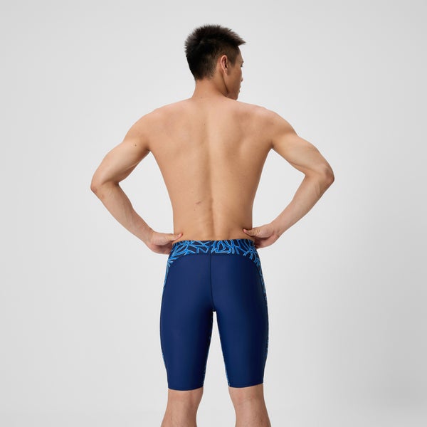 Speedo Men's Club Training Printed Jammer Blue/Navy