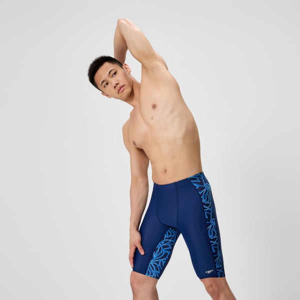 Speedo Men's Club Training Printed Jammer Blue/Navy