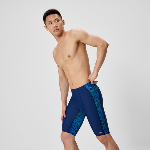 Speedo Men's Club Training Printed Jammer Blue/Navy