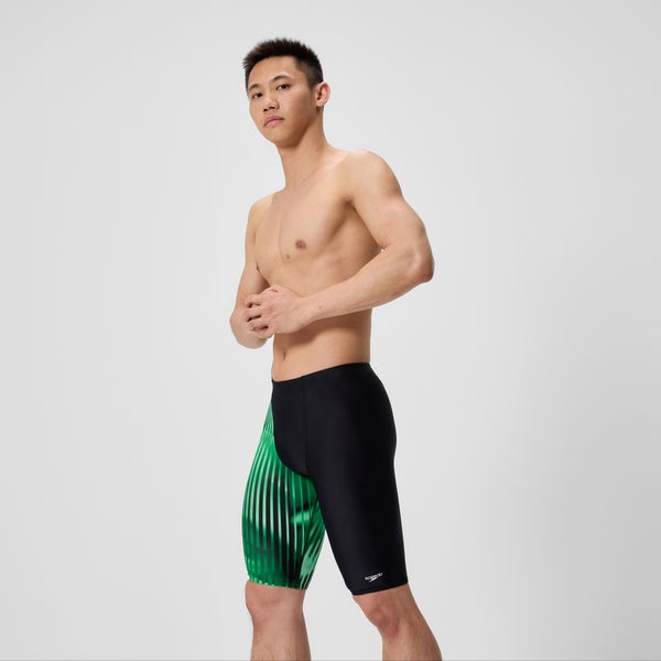 Speedo Men's Club Training Printed Jammer Green/Black