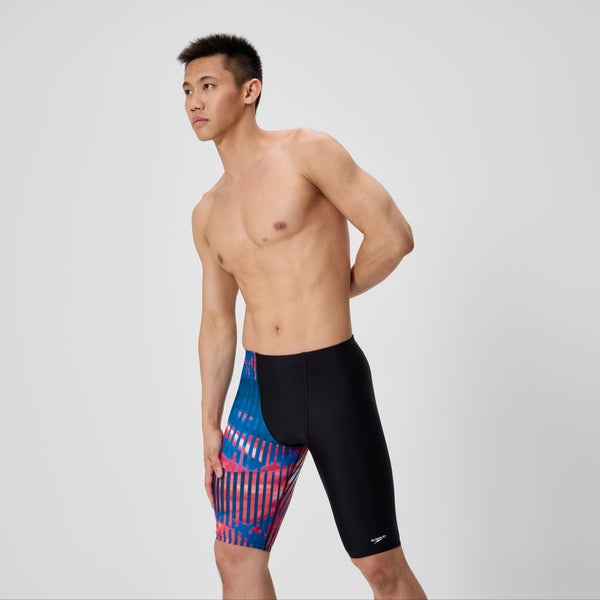 Speedo Men's Club Training Printed Jammer Red/White/Blue