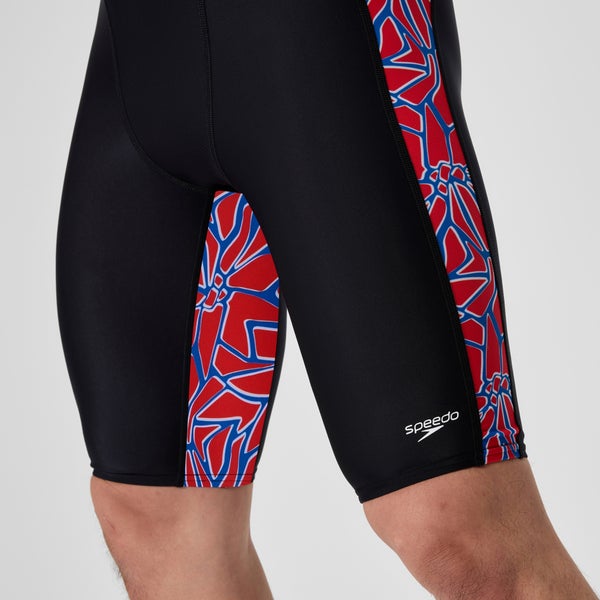 Speedo Men's Club Training Printed Jammer Red/White/Blue