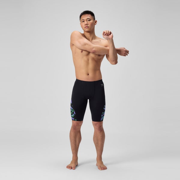 Speedo Men's Club Training Splice Jammer Black/Blue