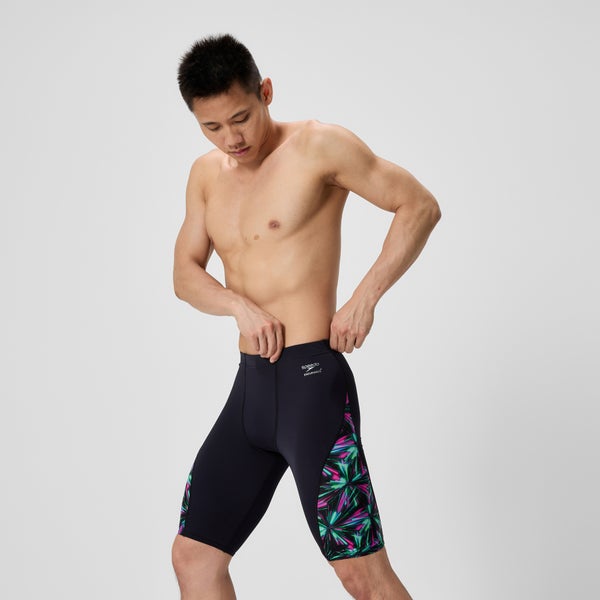 Speedo Men's Club Training Spliced Jammer Black/Green