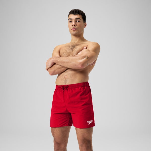 Speedo Men's Essential 16" Watershort Swim Trunks Red
