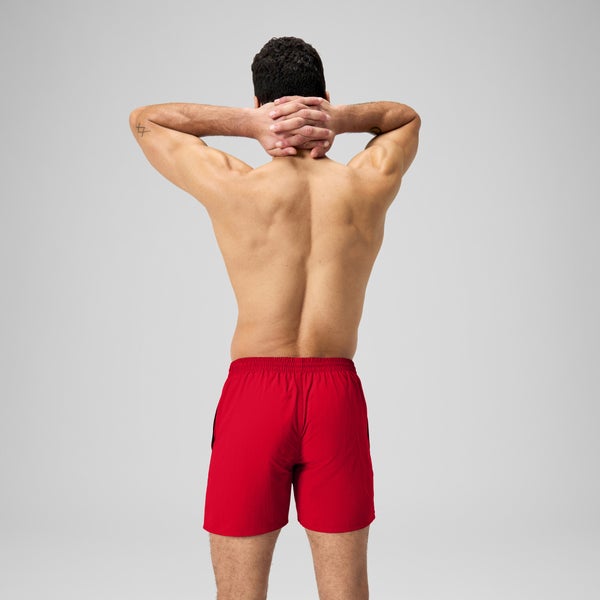 Speedo Men's Essential 16" Watershort Swim Trunks Red