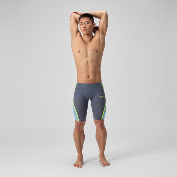 Speedo Men's Fastskin LZR Pure Intent 2.0 High Waist Jammer Gray/Blue