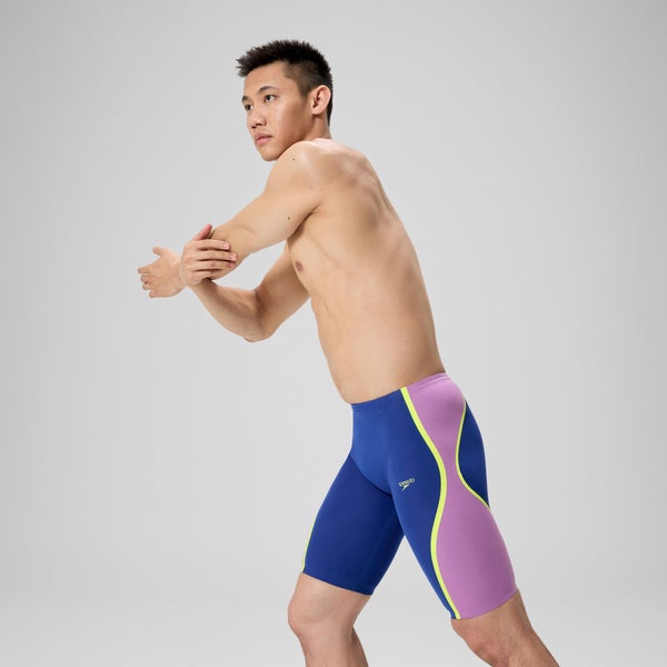 Speedo Men's Fastskin LZR Pure Intent 2.0 High Waisted Jammer Navy/Purple