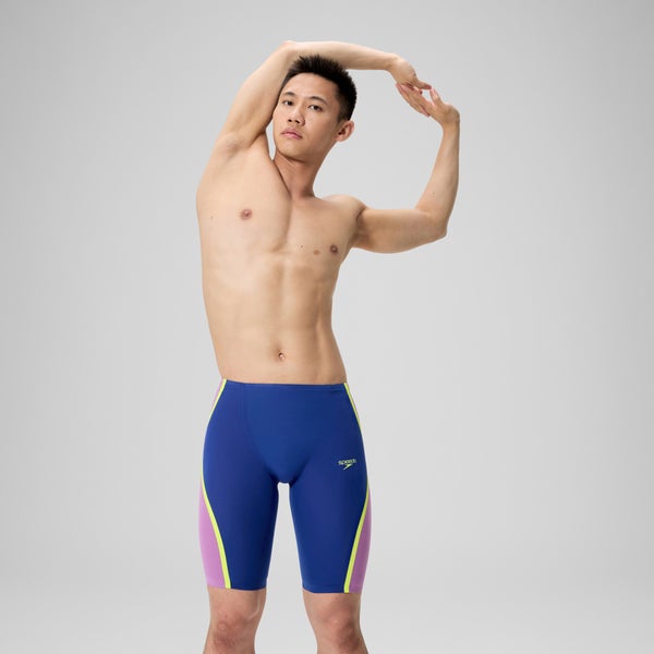 speedo Men's Fastskin LZR Pure Intent 2.0 High Waisted Jammer Navy/Purple