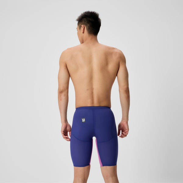 Speedo Men's Fastskin LZR Pure Valor 2.0 High Waisted Jammer Navy/Purple