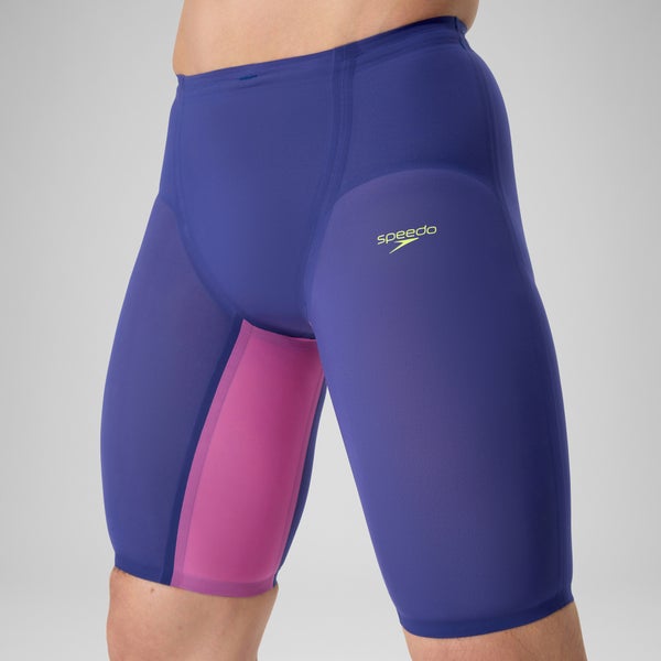 Speedo Men's Fastskin LZR Pure Valor 2.0 High Waisted Jammer Navy/Purple