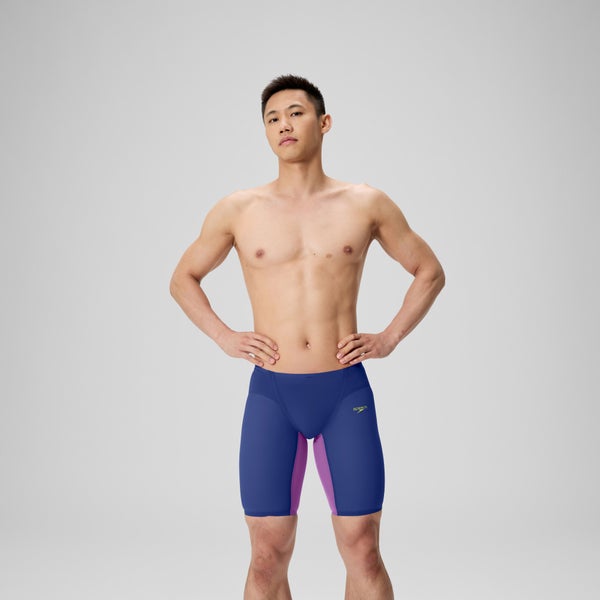 speedo Men's Fastskin LZR Pure Valor 2.0 Jammer Navy/Purple