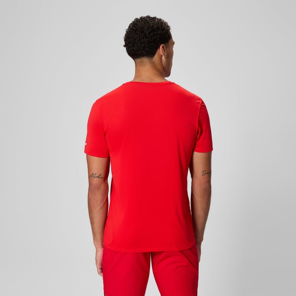 Speedo Men's Guard New Easy Short Sleeve Rashguard Red