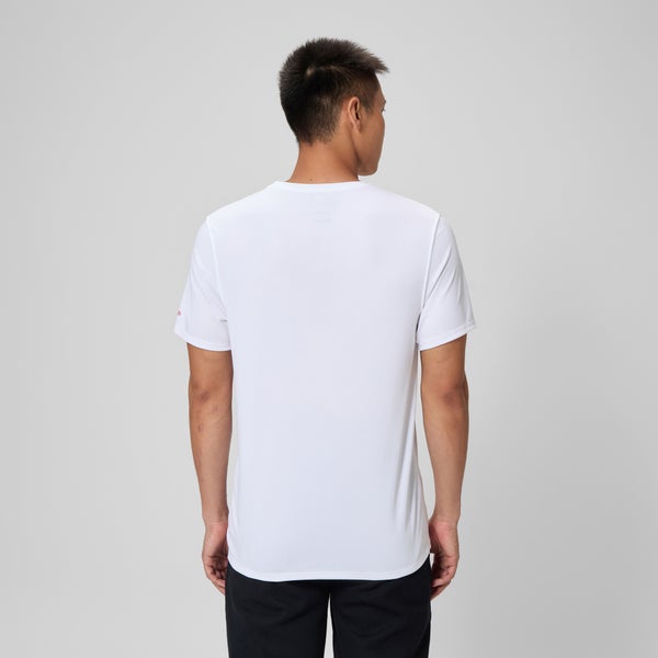 Speedo Men's Guard New Easy Short Sleeve Rashguard White