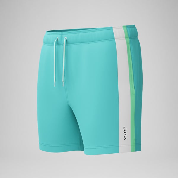 Speedo Men's Jetstream Colorblock 16" Swim Trunks Turquoise