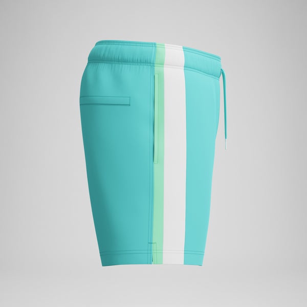 Speedo Men's Jetstream Colorblock 16" Swim Trunks Turquoise