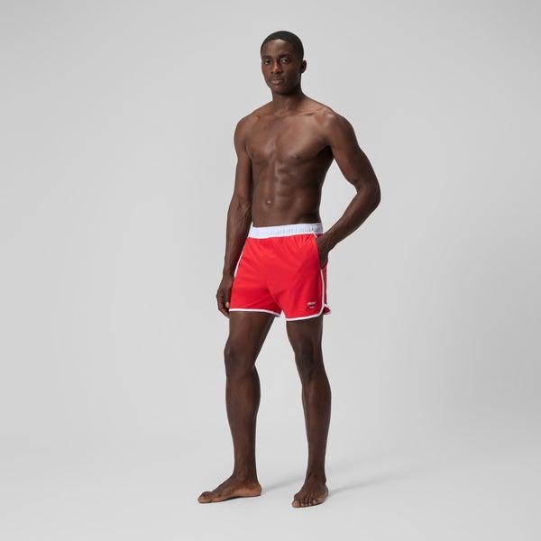 Speedo Men's Jetstream Retro Logo Volley 16" Swim Trunks Red