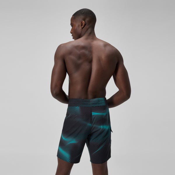 Speedo Men's Lookout Printed 18" Boardshorts Dark Green