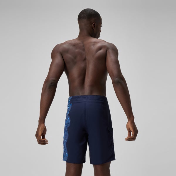 Speedo Men's Lookout Printed 18" Boardshorts Navy/Blue