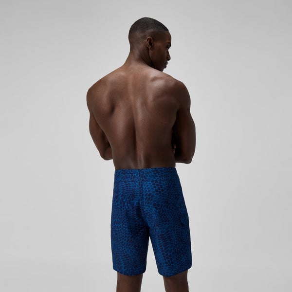 Speedo Men's Lookout Printed 18" Boardshorts Navy/Blue