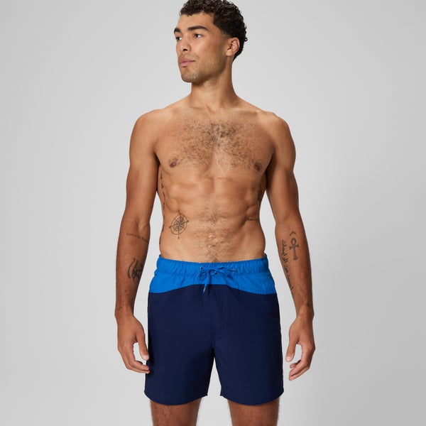 speedo Men's Marina Flex 17" Volley Swim Trunks Navy