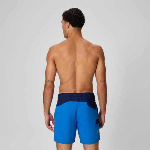 Speedo Men's Marina Flex Volley 17" Swim Trunks Blue