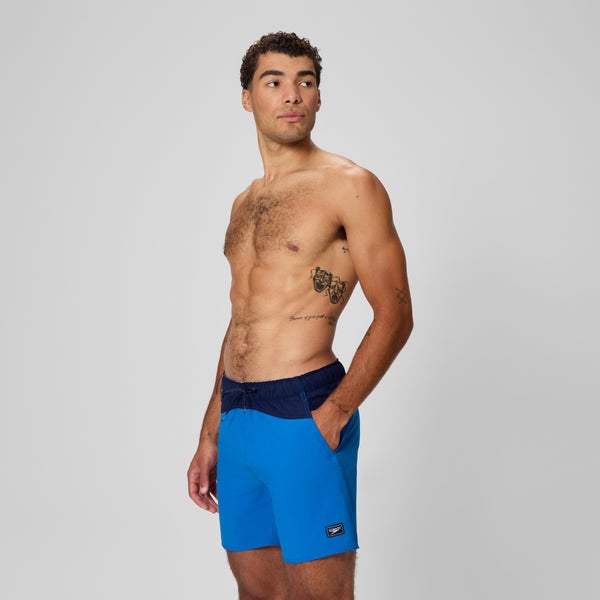 Speedo Men's Marina Flex Volley 17" Swim Trunks Blue