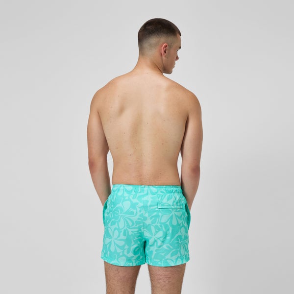 Speedo Men's Print Redondo Edge Volley 14" Swim Trunks Green