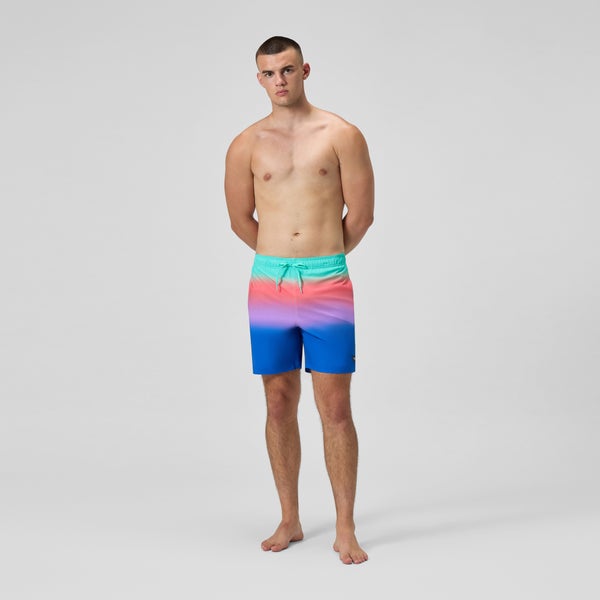 Speedo Men's Print Redondo Edge Volley 18" Swim Trunks Multicolored