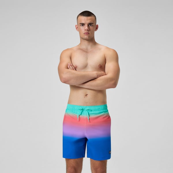 speedo Men's Print Redondo Edge Volley 18" Swim Trunks Multicolored