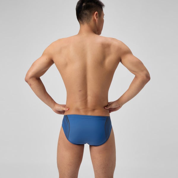 Speedo Men's Printed Vanquisher Movement Brief Blue