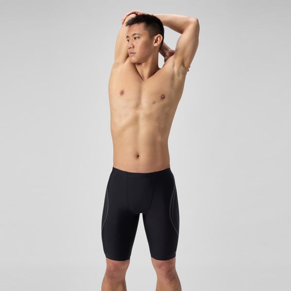 speedo Men's Printed Vanquisher Movement Jammer Black
