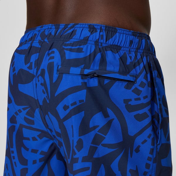 Speedo Men's Redondo Edge Printed 14" Swim Shorts Navy/Blue