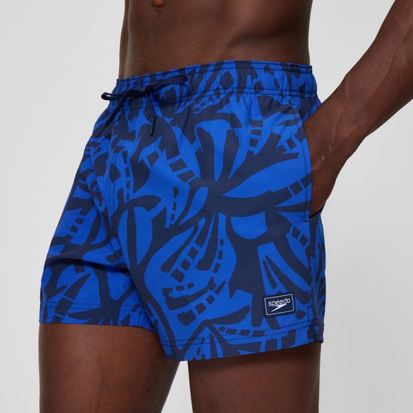 Speedo Men's Redondo Edge Printed 14" Swim Shorts Navy/Blue