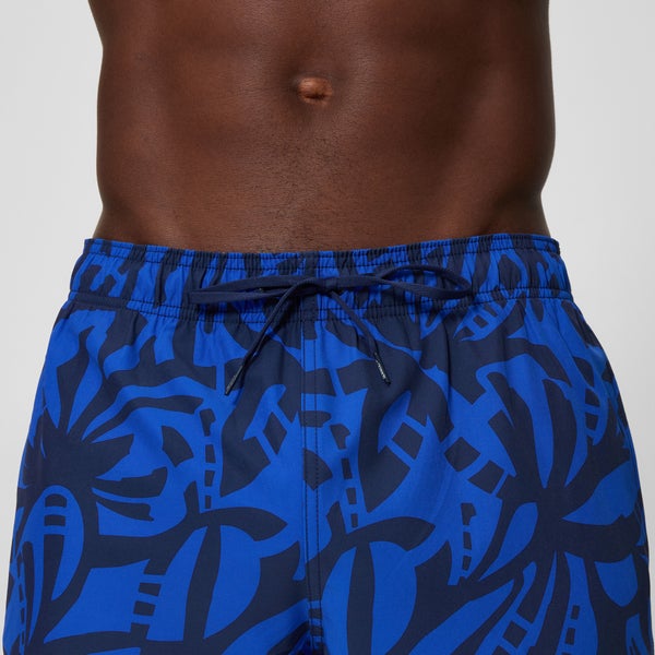 Speedo Men's Redondo Edge Printed 14" Swim Shorts Navy/Blue