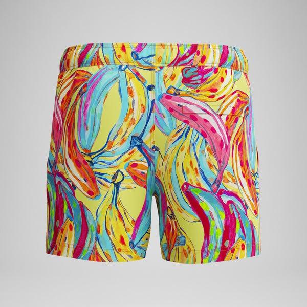 Speedo Men's Redondo Edge Printed 14" Swim Trunks Orange/Green
