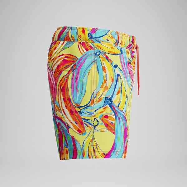 Speedo Men's Redondo Edge Printed 14" Swim Trunks Orange/Green