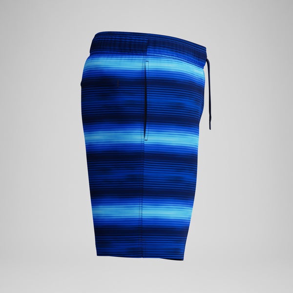 Speedo Men's Redondo Edge Printed 18" Swim Shorts Navy/Blue